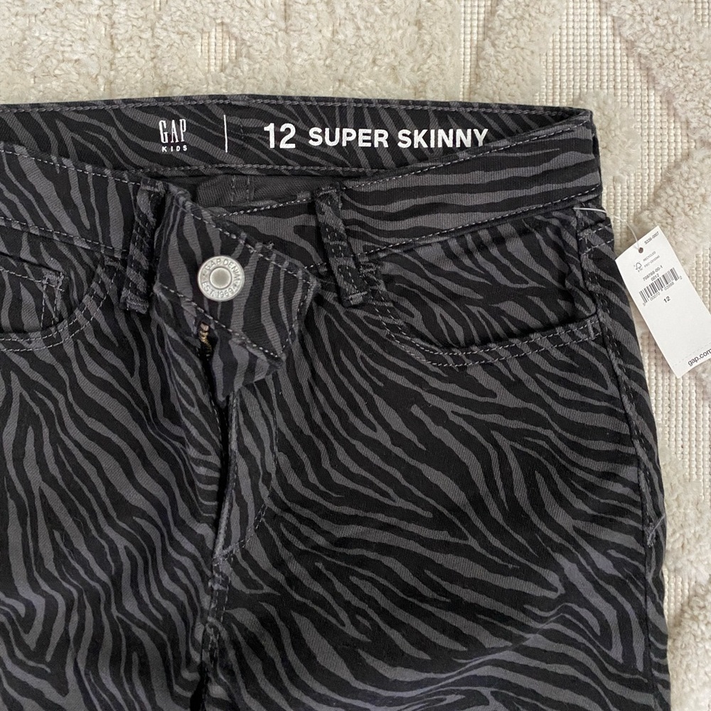 Gap Girls Super Skinny Tiger Print Jeans